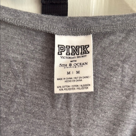 PINK Victoria's Secret Gray Dodgers Tee - Picture 2 of 3